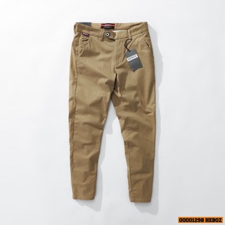 [HẾN STORE MENSWEAR] Quần chino slim Heboz 5M chất vải kaki dày mịn, co giãn nhẹ, nhiều màu phong cách - 00001298
