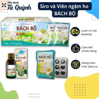 Siro ho và Viên ngậm ho Bách Bộ Mom and Baby dùng được cho bà bầu và trẻ em từ 6 tuổi giúp giảm ho, ngứa cổ, tiêu đờm