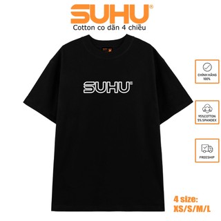 Áo thun local brand unisex suhu premium basic logo tee / at5