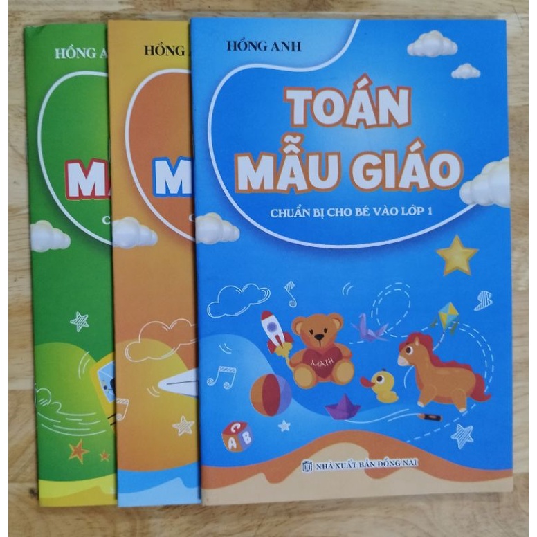 Sách - Combo 3 quyển Toán mẫu giáo dành cho bé chuẩn bị vào lớp 1