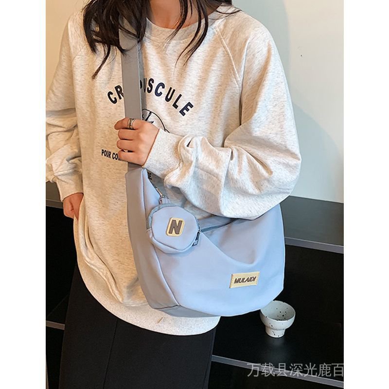 Túi Xách Đeo Vai Vải Thủ Công Thời Trang Thu Đông Cho Nữ