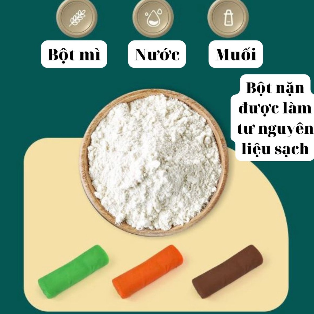 Đồ Chơi Đất Nặn, Làm Mì,Làm Kem Hình Chú Khủng Long,Sóc Con, Máy Bay Sáng Tạo Thông Minh Trí Tuệ Dành Cho Bé