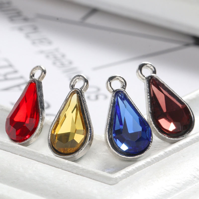 Mặt Dây Chuyền Hình Giọt Nước Đính Đá Pha Lê Diy