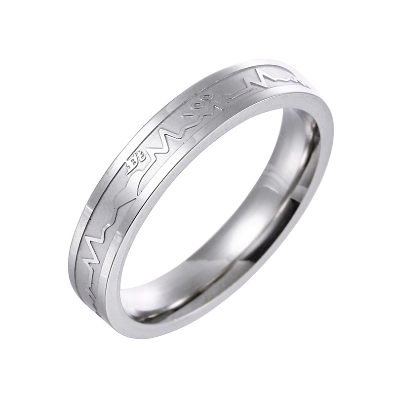 Nhẫn Thép Titan Không Gỉ Đơn Giản Mẫu Mới 4mm Và 6mm Cho Nam Và Nữ