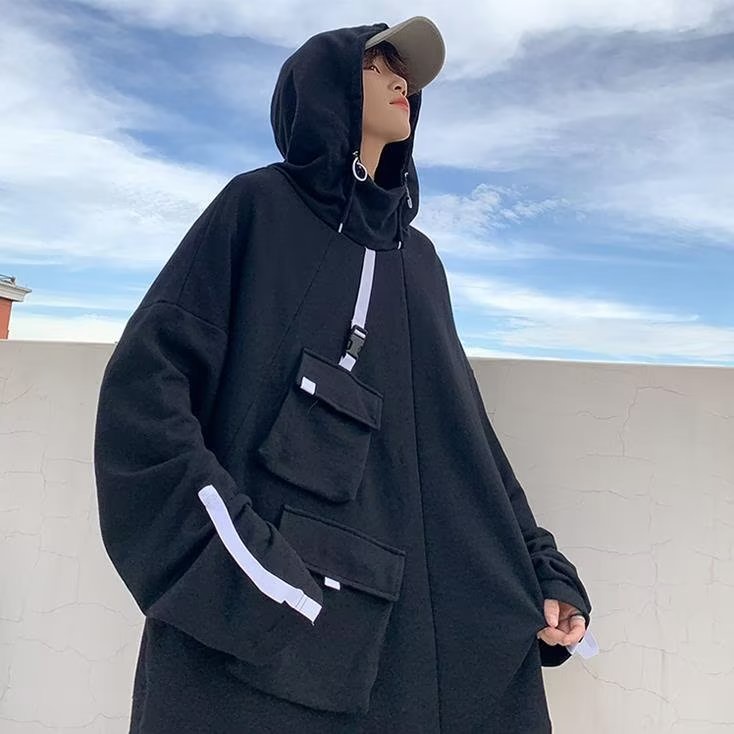 Áo Khoác Hoodie Dáng Rộng Phối Túi Lớn Thiết Kế Đơn Giản Thời Trang Cho Cặp Đôi áo Khoác Áo Hoodie Unisex áo Hoodie Nam  áo Hoodie Nữ