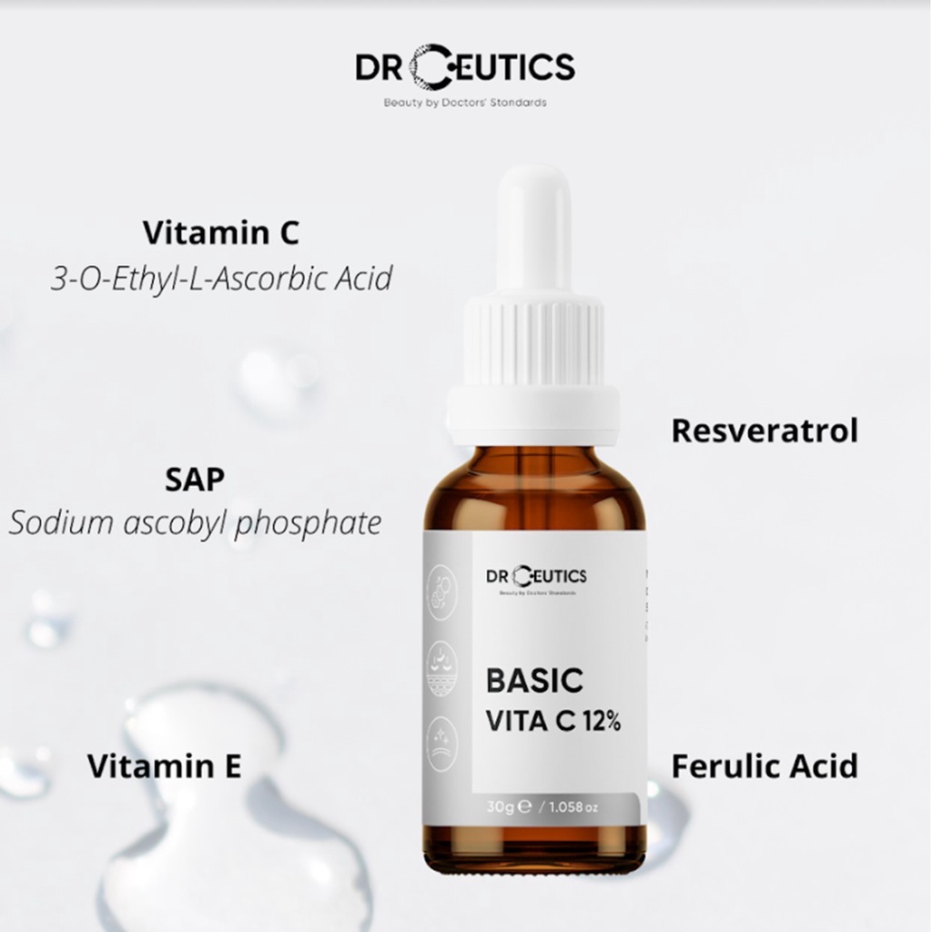 Serum Vitamin C (12%/16%) DrCeutics Ngăn Ngừa Lão Hóa Và Làm Sáng Da 30g