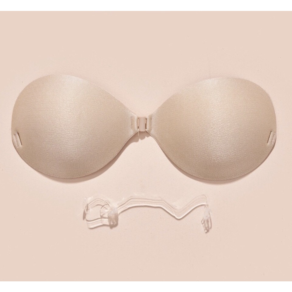 Miếng dán ngực cài trước siêu nâng ngực siêu dính, Áo bra dán Ngực Silicon bàn tay hở lưng You&Me Bra - 0127