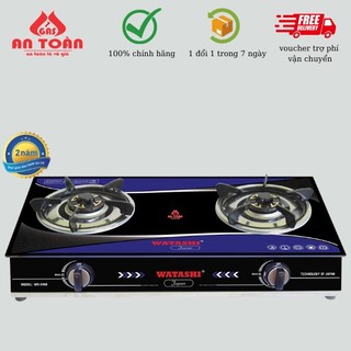 Bếp gas đôi mặt kiếng cường lực Watashi WA-0466