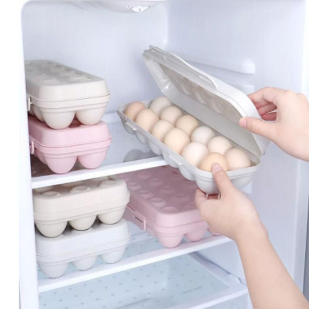 Hộp Nhựa Đựng Trứng Dung Tích Lớn Có Nắp Đậy Tiện Dụng