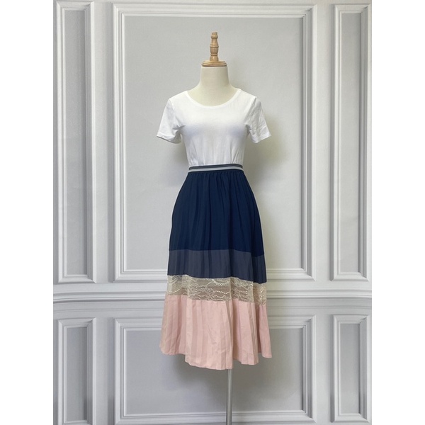 Chân váy bốn màu ZARA hàng hiệu chính hãng thời trang nữ CV476 màu hồng xanh xám size XS secondhand thanh lý ký gửI