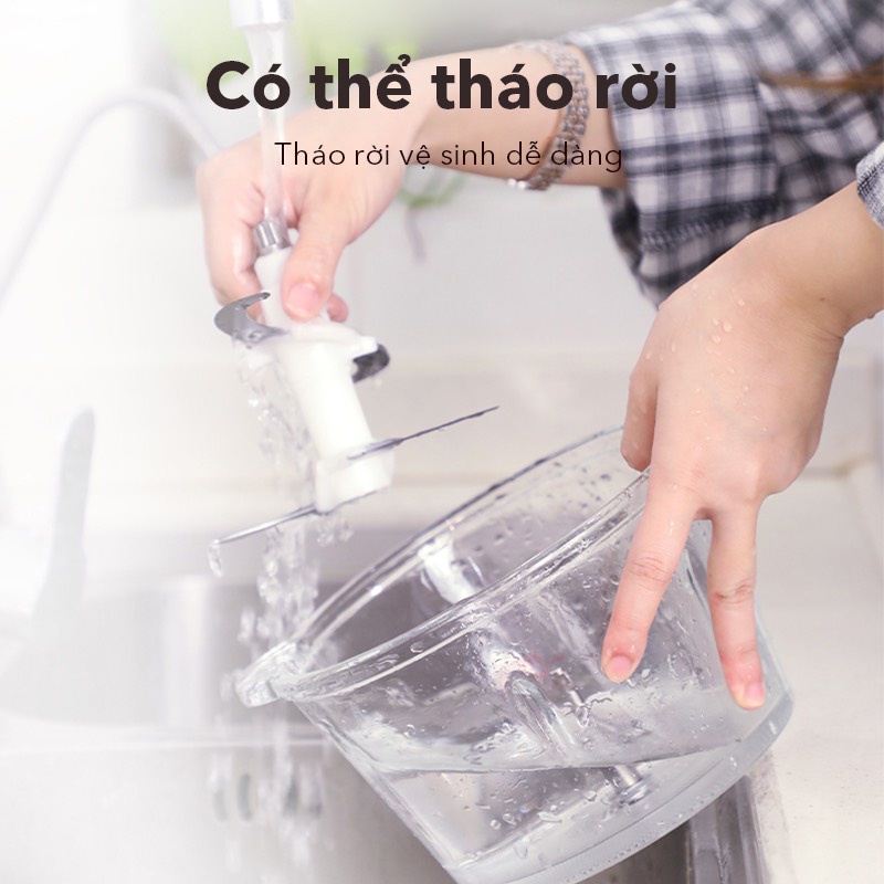 Máy xay đa năng SAMONO SW069 - Máy xay thịt cá và rau củ quả dung tích 1.8L công suất 350W - Bảo hành 12 tháng