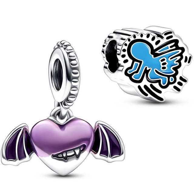 Hạt Charm Mạ Bạc Hình Dấu Chân Chó Dùng Làm Trang Sức DIY