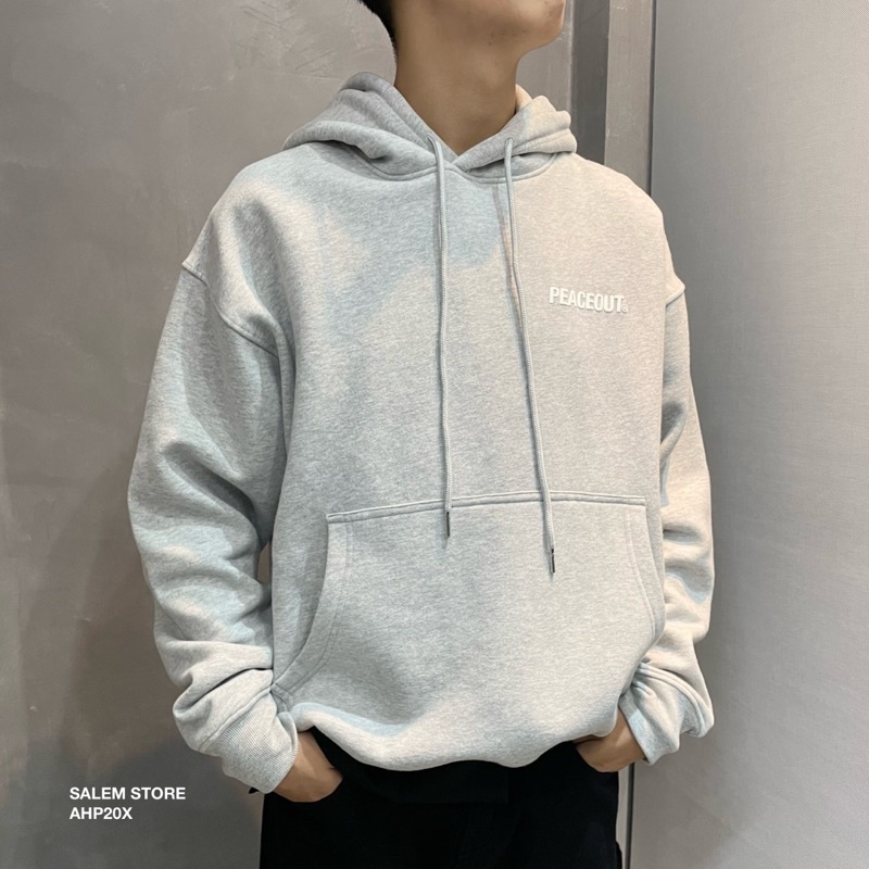 Áo HOODIES Peaceout Studios "BASIC Peaceout" Unisex In chữ nổi