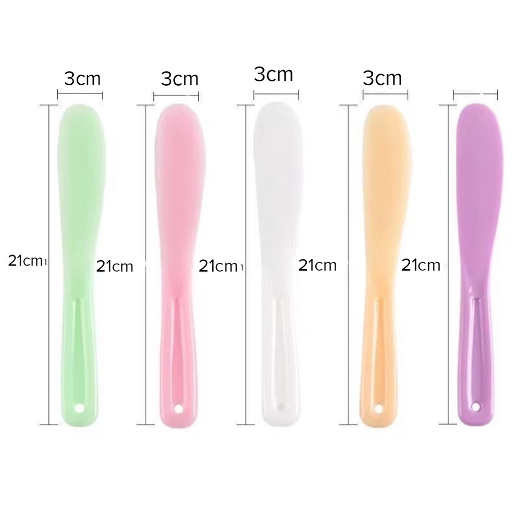 Que Dao Nhựa Dẻo Dày Cao Cấp Dài 21 cm,Dùng Trộn Bột Đắp Mặt Nạ,Trộn Sáp Wax Lông