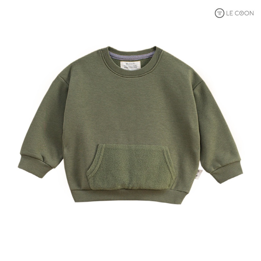 Le coon LC09102 Áo dài tay Lecoon chất nỉ sweater cho bé (fome nhỏ)