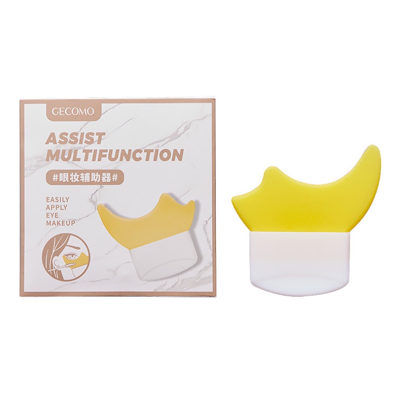 Bút Kẻ Mắt Trang Điểm Chuyên Nghiệp Bằng Silicone Màu Đen Dành Cho Người Mới Bắt Đầu