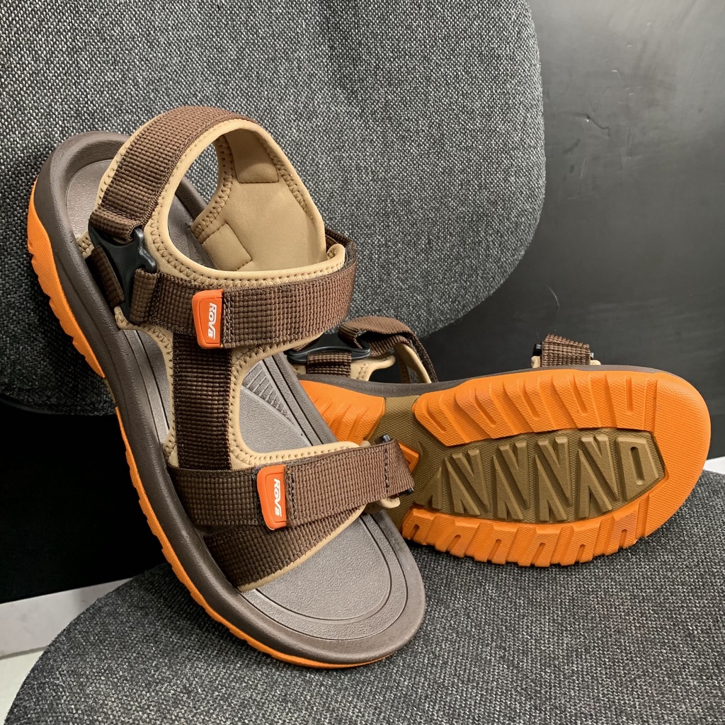 Giày Sandal Nam Đê Đúc Hiệu Rova - RV866 Nâu Tây