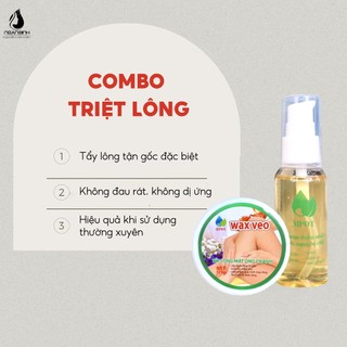 Combo triệt lông vĩnh viễn Wax + Mỡ Trăn