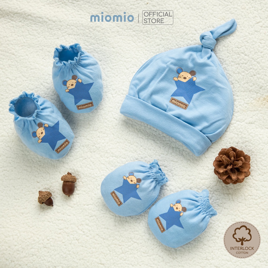 Bao Tay, Bao Chân, Nón Sơ Sinh Thu Đông MIOMIO - Họa Tiết Ngôi Sao