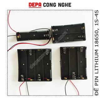 Đế pin 18650 hàn dây sẵn, phân loại 1s, 2s, 3s, 4s