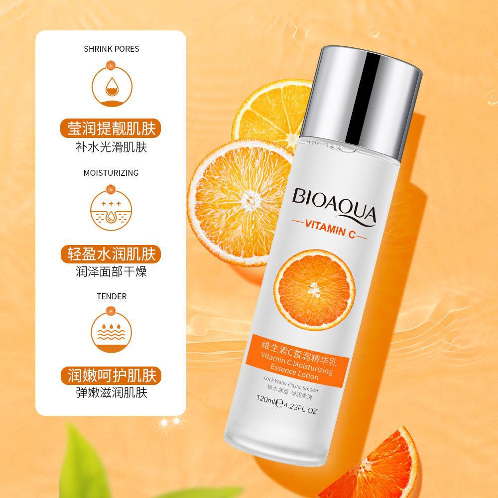 Serum dưỡng ẩm Vitamin C Bioaqua Lotion trắng da cấp nước se khít lỗ chân lông Morasa BA15