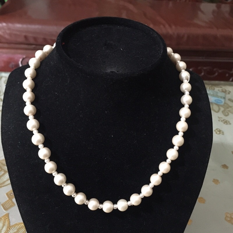 Trang sức si nhật.VÒNG CỔ TRAI THỜI TRANG ( trai đá) ms AQ4