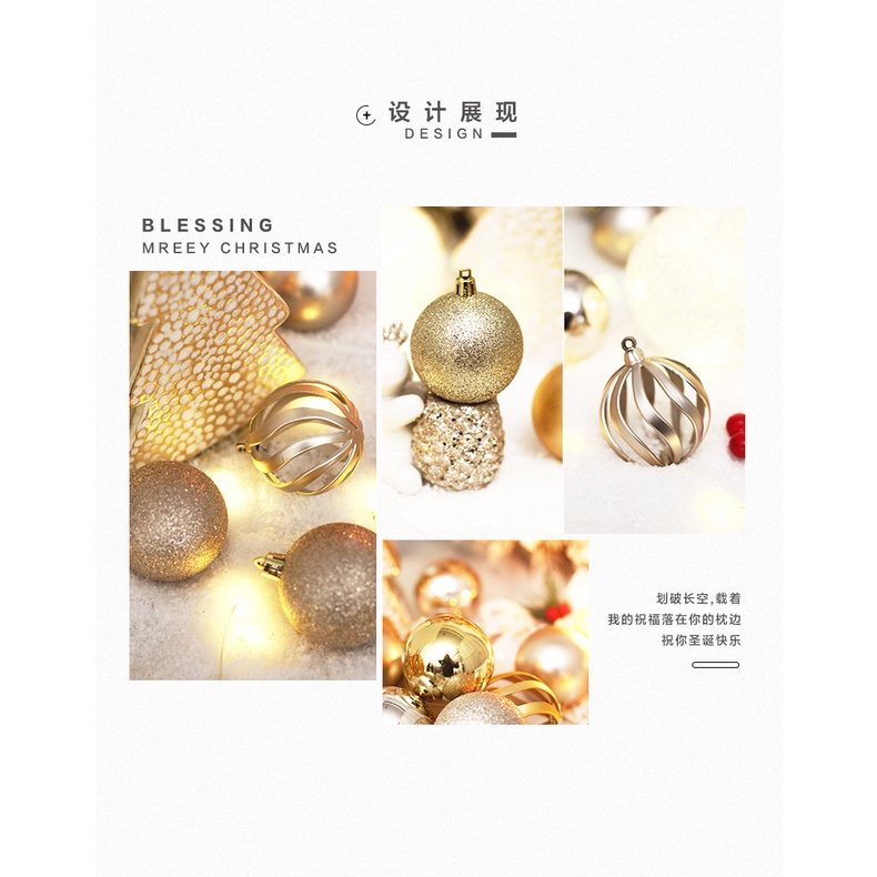 Hàng Mới Về Mới Set 24 Trái Châu 6cm Trang Trí Cây Thông Noel