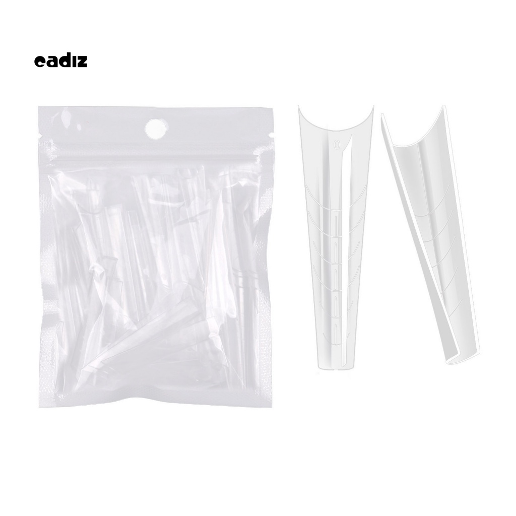 Set 60 Miếng Dán Móng Tay Bằng Nhựa Trong Suốt Tháo Rời Được Tiện Lợi