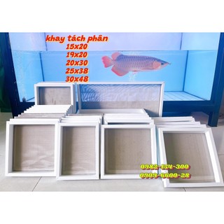 Khay lọc tách phân, khay hứng phân, khay lọc cặn bẩn hồ cá, lưới inox 304