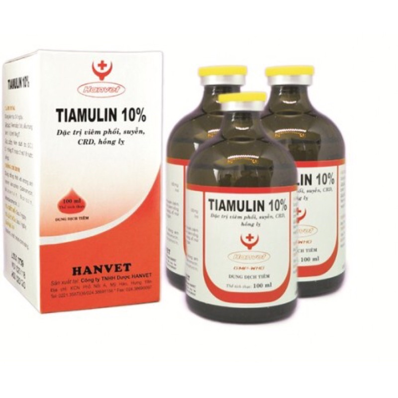 1 lọ TIAMULIN 10% 100ml dùng cho trâu bò lợn gà