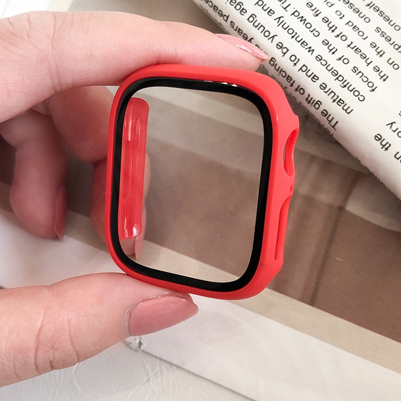 Kính Ốp Bảo Vệ Mặt Đồng Hồ 49mm 45mm 41mm 44mm 40mm Cho iWatch Ultra 8 7 Se 6 5 4