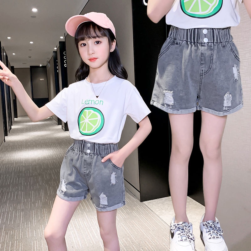 Quần Short Jean Phong Cách Mới 2022 Dễ Phối Đồ Cho Bé Gái