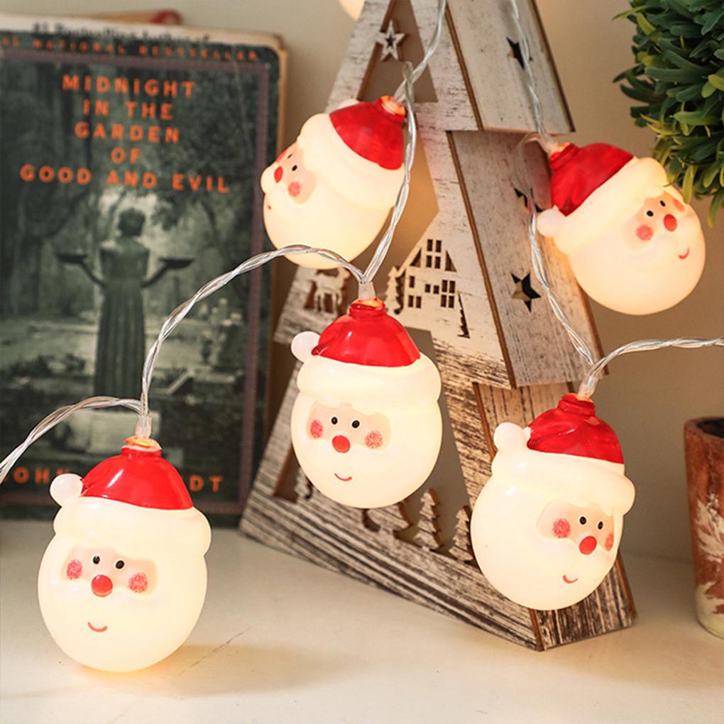 Dây Đèn Trang Trí Giáng Sinh Hình Ông Già Noel / Người Tuyết / Người Tuyết Kèm Chuyển Đổi