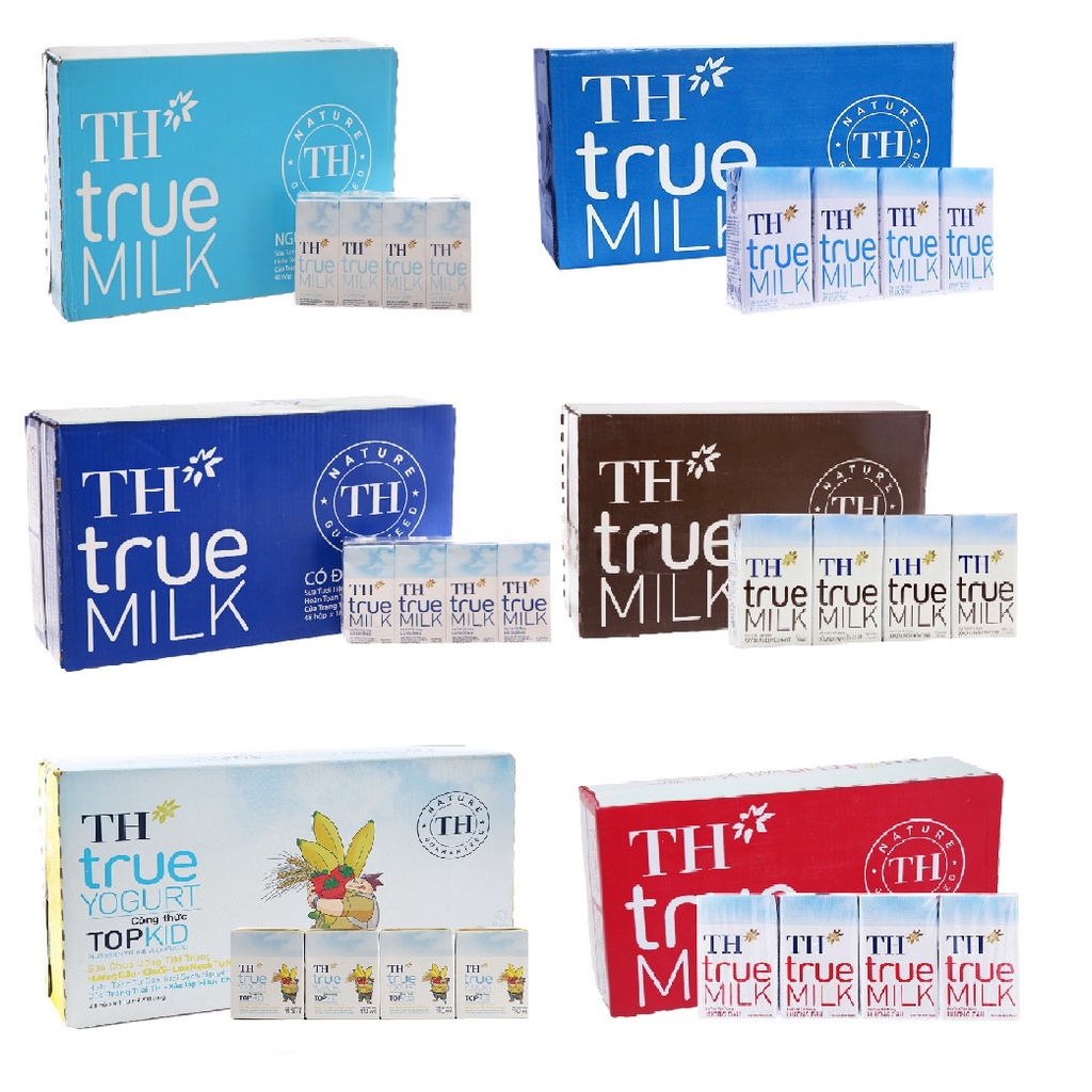 Sữa TH True Milk các loại 110ml (date luôn mới) (thùng 48 hộp)