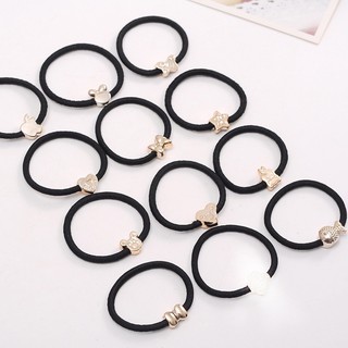 Combo 3 Chun buộc tóc trơn basic 3 vòng chắc chắn, dây buộc tóc trơn