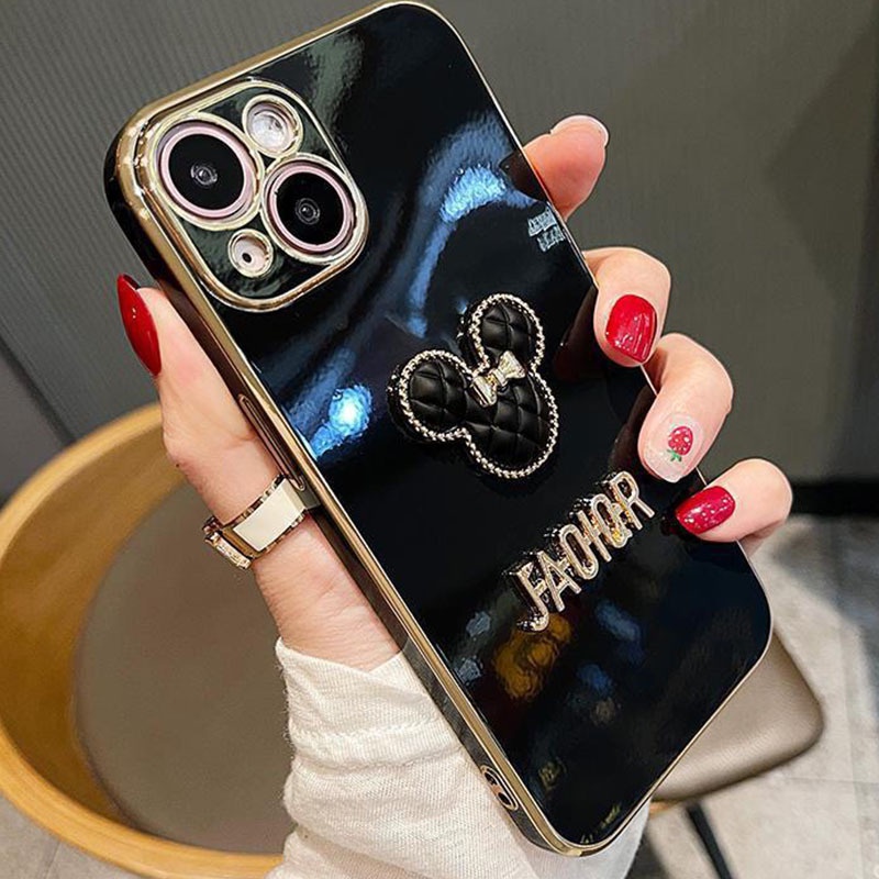 Ốp Điện Thoại Hình Gấu Và Bướm Cho Samsung A13 A22 A23 A32 A33 A30 A52 A53 A54 A73 A70 A71 A51