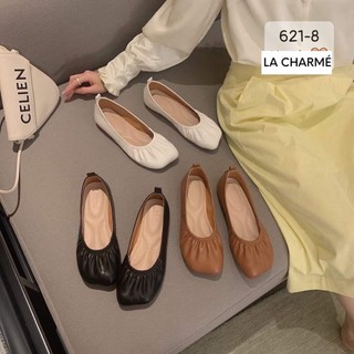 Giày búp bê trơn dúm chéo G6218