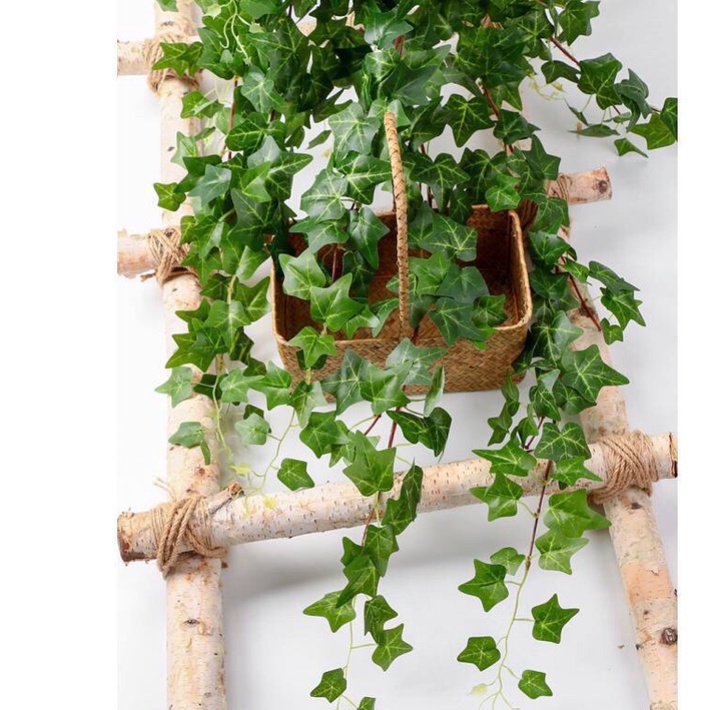 Chùm lá treo tường nhiều mẫu trang trí sân vườn, ban công, nhà hàng, quán cafe xanh mát