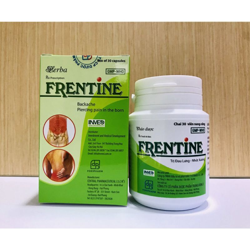 Viên uống Frentine Hộp lọ 30 viên