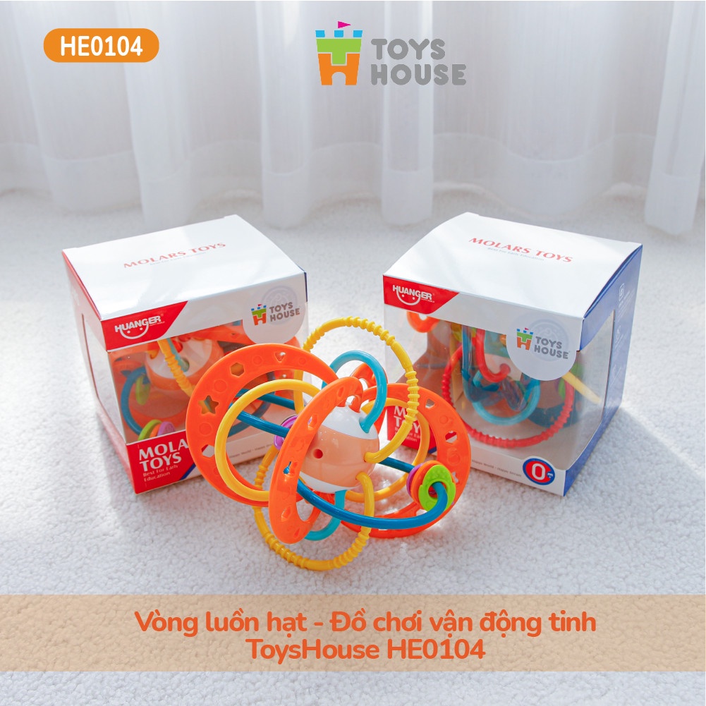 Gặm nướu, lục lạc xúc xắc đồ chơi tập cầm cho bé - nhựa mềm cho bé ToysHouse