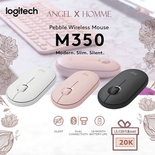 Chuột Bluetooth Silent Logitech Pebble M350 - Hàng chính hãngLOGITECH Chuột Quang Không Dây Bluetoo
