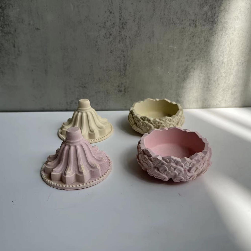 Khuôn Silicon Làm Giá Đỡ Nến Hình Hoa Sen Bằng Pha Lê epoxy Độc Đáo DIY