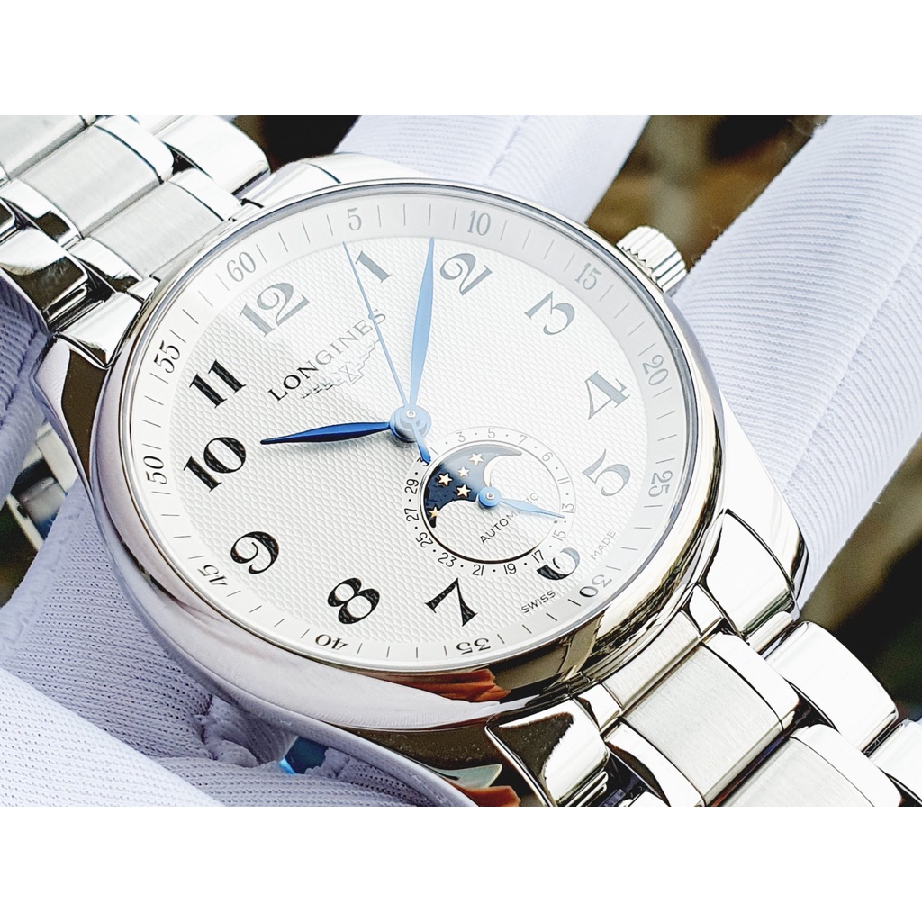 Đồng hồ nam chính hãng Longines Master Collection Moonphase  L2.909.4.78.6 L29094786 - Máy cơ - Kính Sapphire