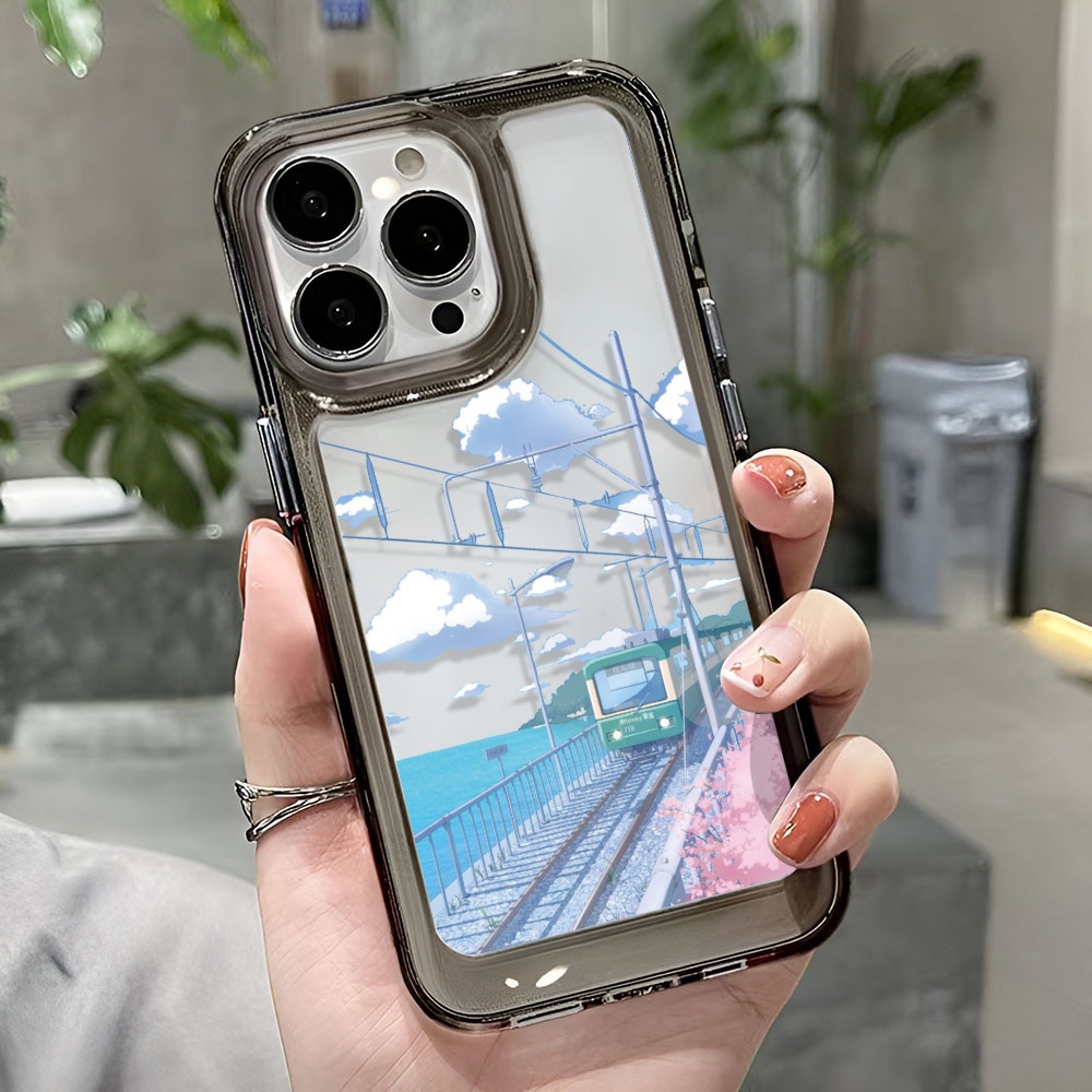 Ốp Điện Thoại Trong Suốt Hình Đám Mây Cho iphone 14 Pro Max 13 11 12 7Plus X XR XS Max 8 7