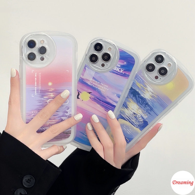Ốp Lưng Điện Thoại cho VIVO Y02S Y22 Y22S Y35 Y77 Y55 Y75 T1 Y33S Y21S Y21 Y53S Y51 Y51A Y31 Y30 Y50 Y20 Y12S Y20s G Y16 Y15S Y15A 4G 5G Vỏ mắt lớn Translucency Motif Beautiful Seaset