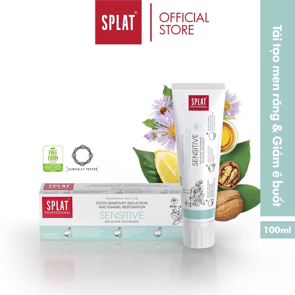 Kem Đánh Răng Giảm Ê Buốt SPLAT Sensitive Professional Giúp Giảm Ê Buốt