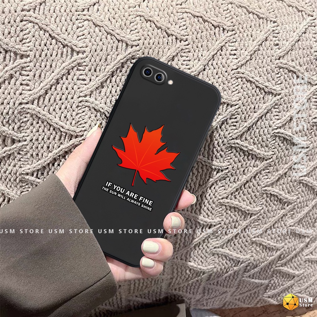 Ốp lưng OPPO A1/A83/A7 2018/A5S/AX5S/AX7/A7N/A5/A3S/AX5/A12E/A1K/A8/A31 2020/A71, bảo vệ camera, hình lá phong