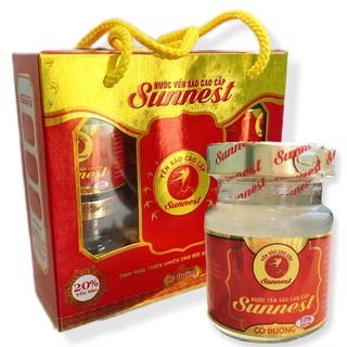 HỘP 6 hủ x 70ml 20% YẾN SÀO ĐƯỜNG PHÈN SUNNEST (DATE MỚI 24 THÁNG)