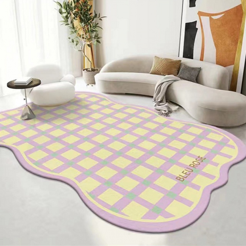 Thảm Lót Sàn Phòng Khách / Ngủ Họa Tiết Hoa Nhiều Màu Sắc