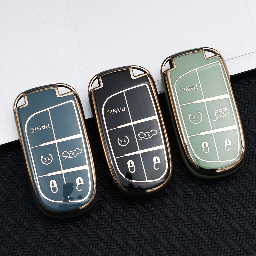 Miếng Dán Chống Trầy Xoay 360 Độ Tiện Dụng° Vỏ TPU Mềm Bảo Vệ Chìa Khóa Xe Hơi Chống Thấm Nước Cho Jeep / Nissan / Tesla Model 3 / Buick Enclave S, Volkswagen Golf / Chevrolet GMC